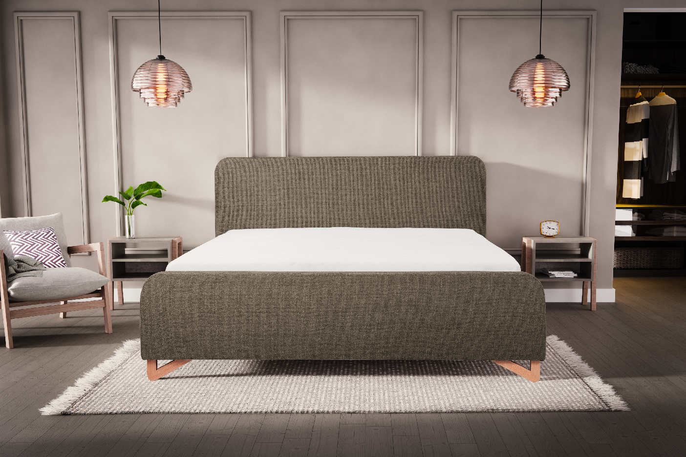 Postel Flamingo - 180 cm - bez matrace Rozměr: 180 x 200 cm