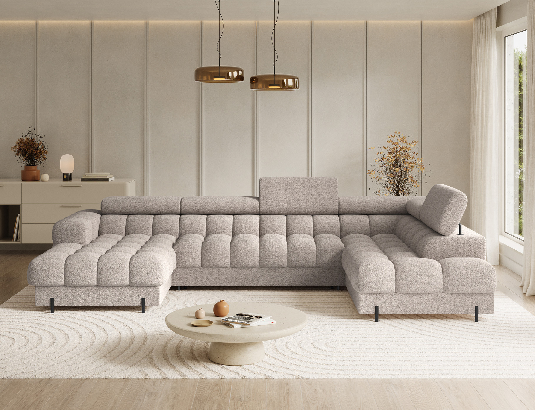 Sedací souprava Feraria Provedení: Levá U