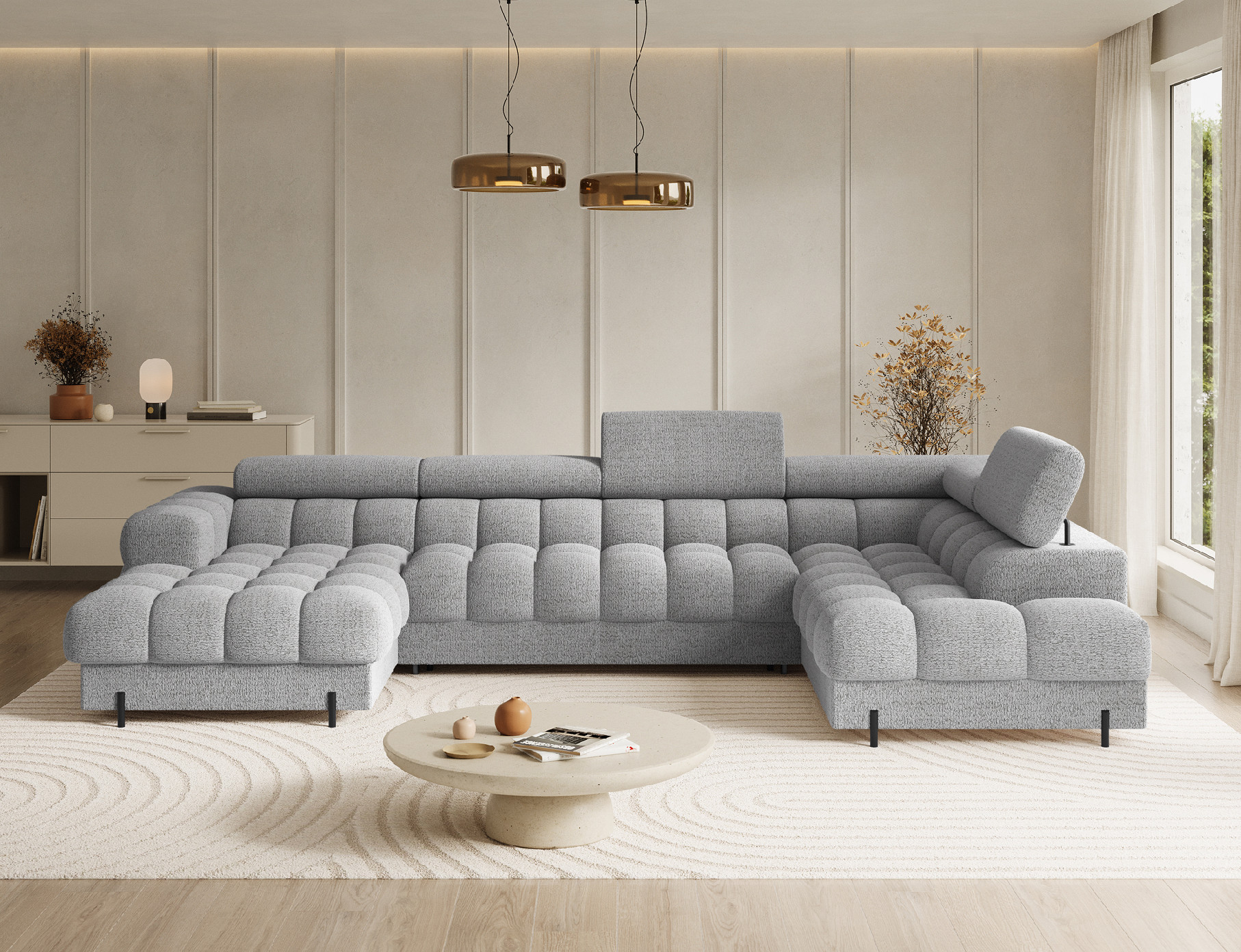 Sedací souprava Feraria Provedení: Levá U