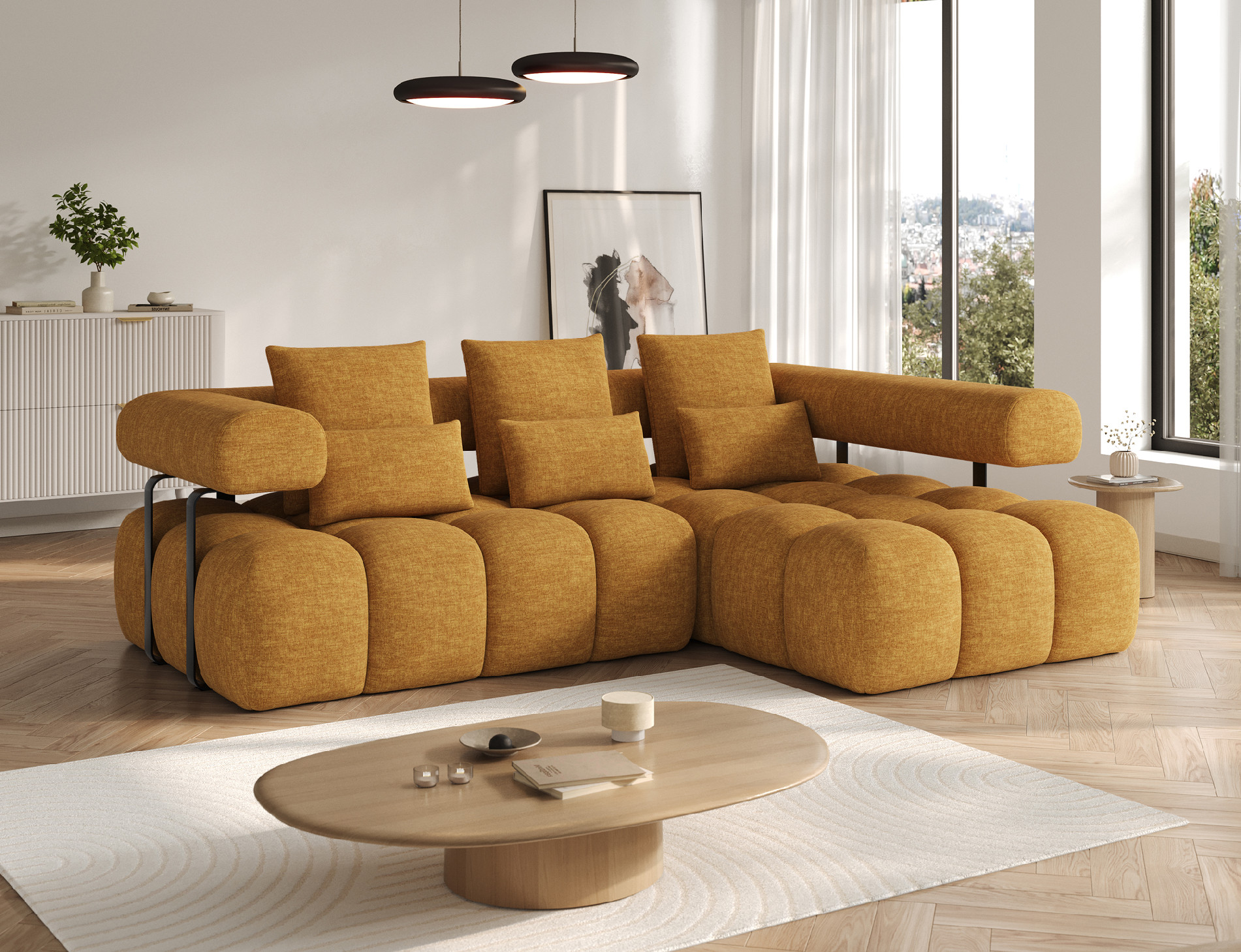 Sedací souprava Levvi Provedení: Pravá varianta