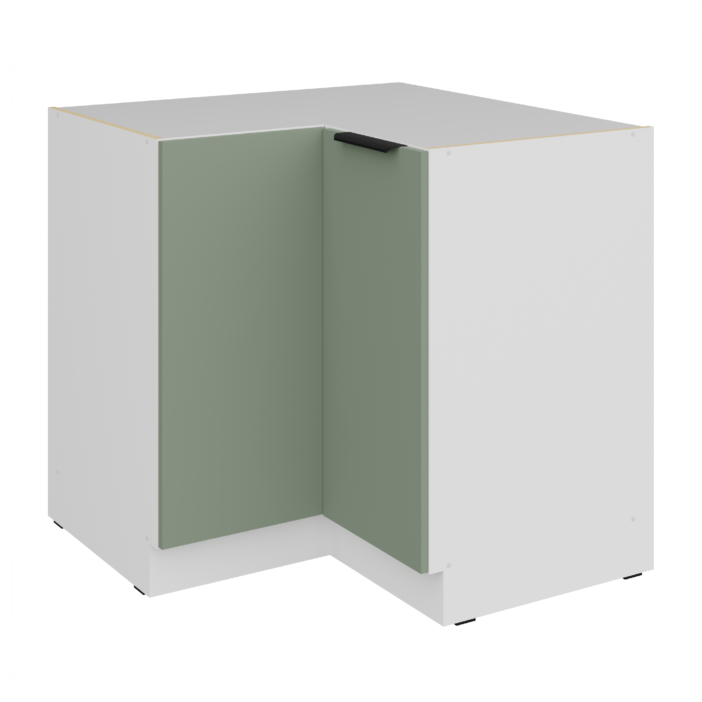 Spodní rohová skříňka Aria 90x90 DN 2F BB Barva korpusu: Bílá