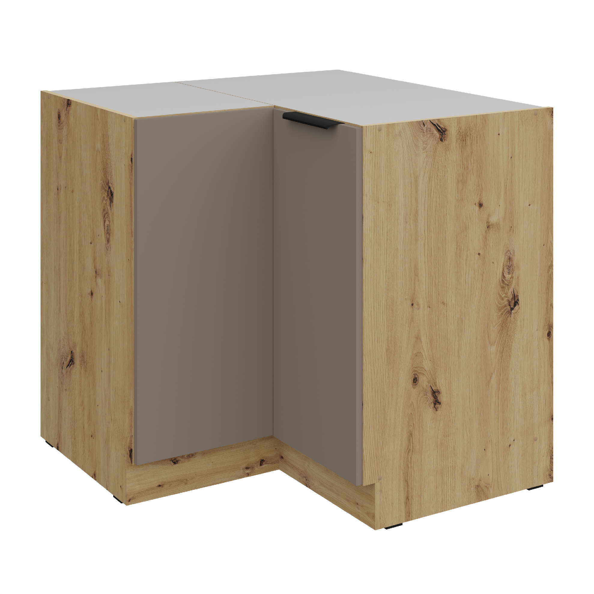 Spodní rohová skříňka Aria 90x90 DN 2F BB Barva korpusu: Dub artisan