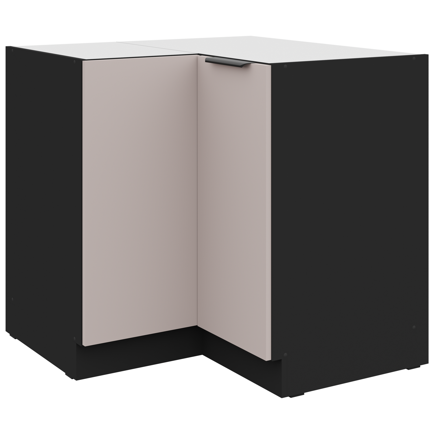 Spodní rohová skříňka Arona 90x90 DN 2F BB Barva korpusu: Černá