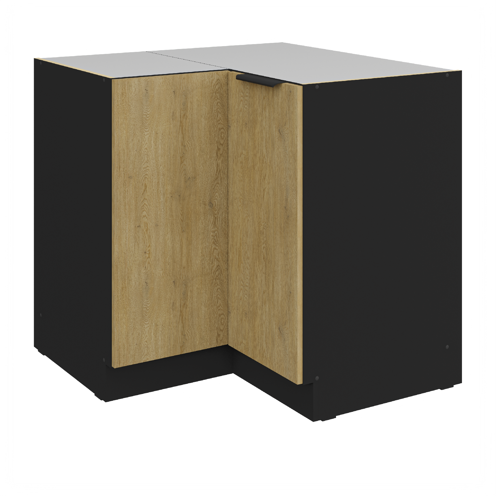 Spodní rohová skříňka Cremona 90x90 DN 2F BB Barva korpusu: Černá