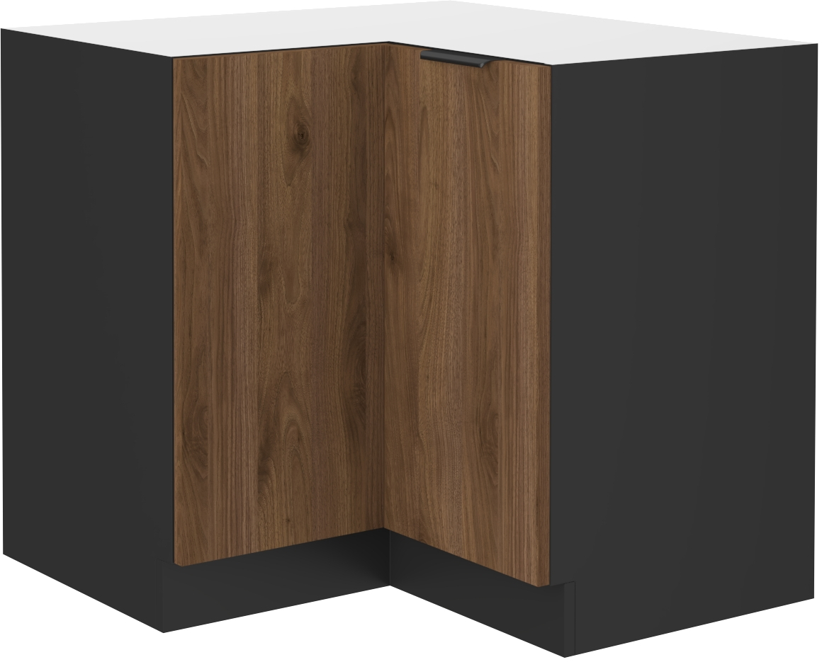 Spodní rohová skříňka Monza 90x90 DN 2F BB Barva korpusu: Černá