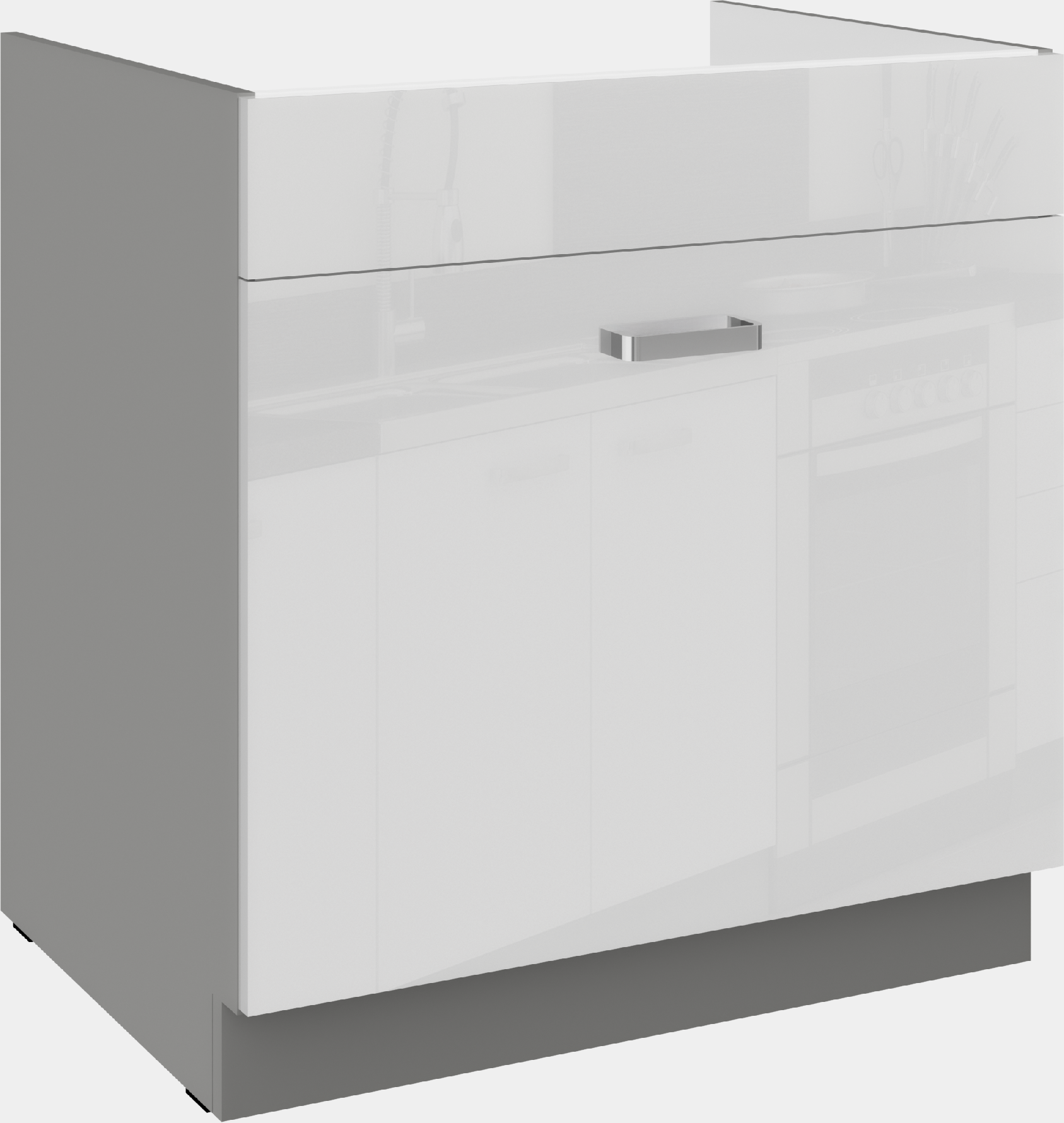 Spodní skříňka 80 ZL 1S BB - Premium Box Barva korpusu: Šedá