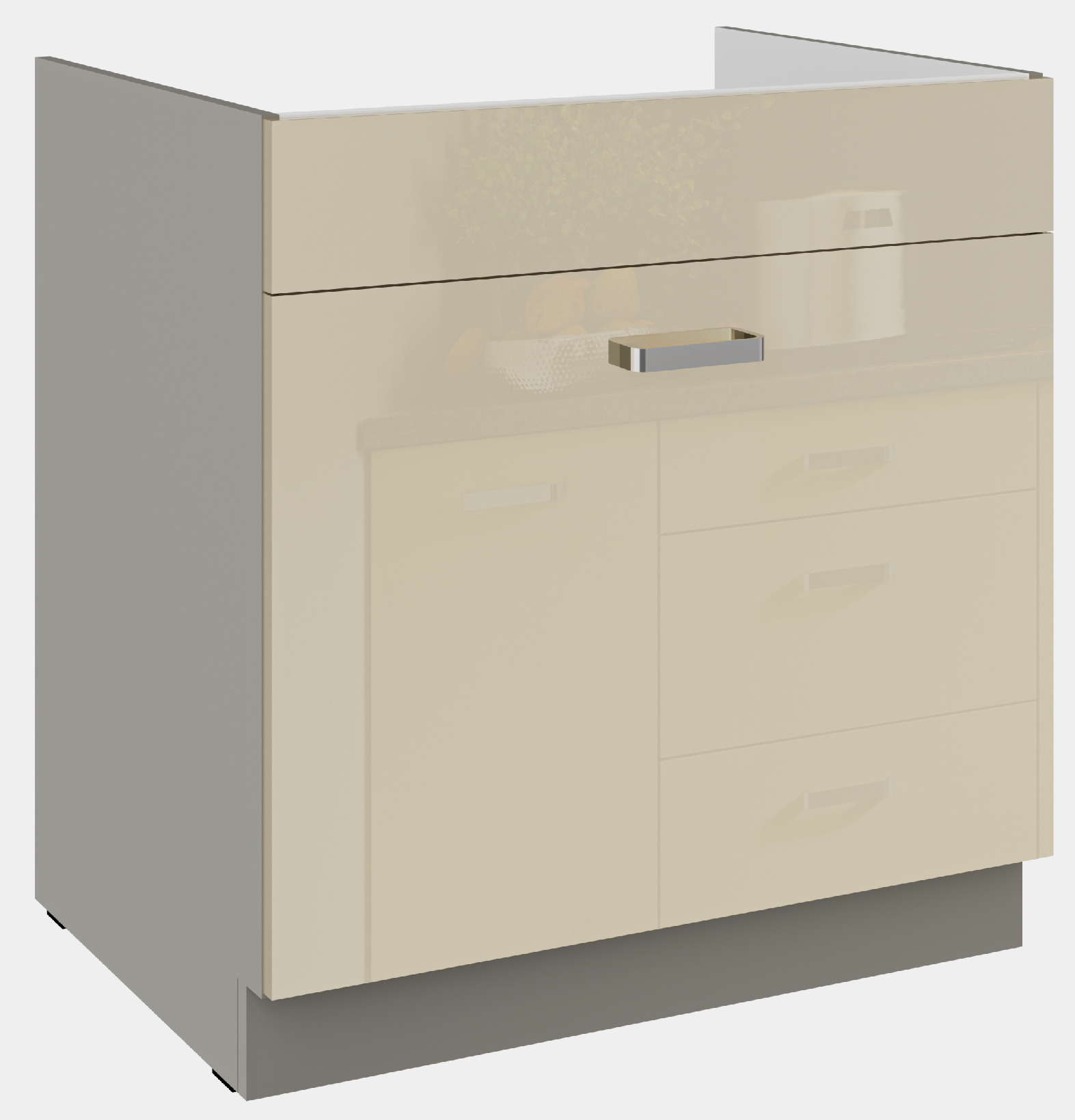 Spodní skříňka 80 ZL 1S BB - Premium Box Barva korpusu: Šedá