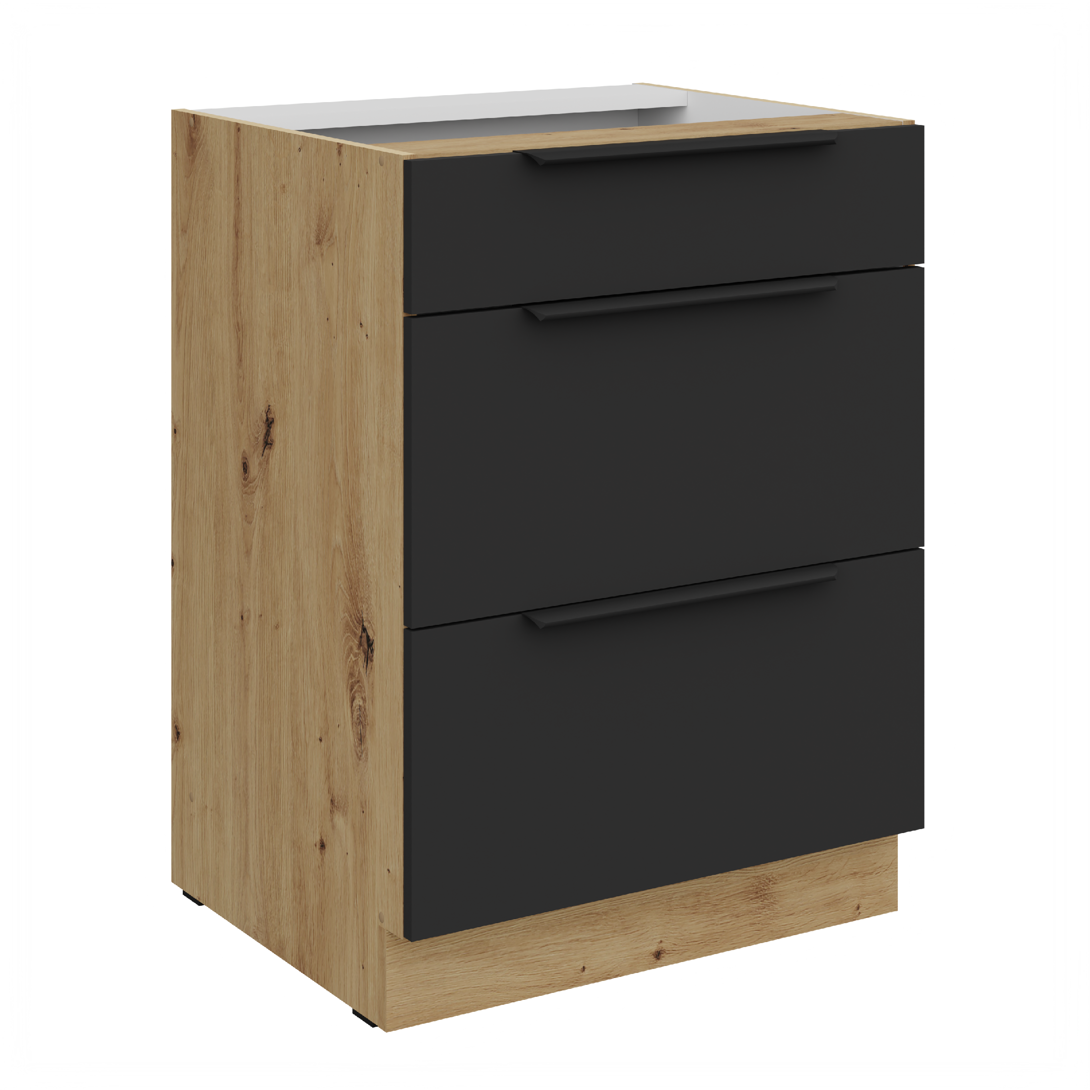 Spodní skříňka Aria 60 D 3S BB - Premium Box Barva korpusu: Dub artisan