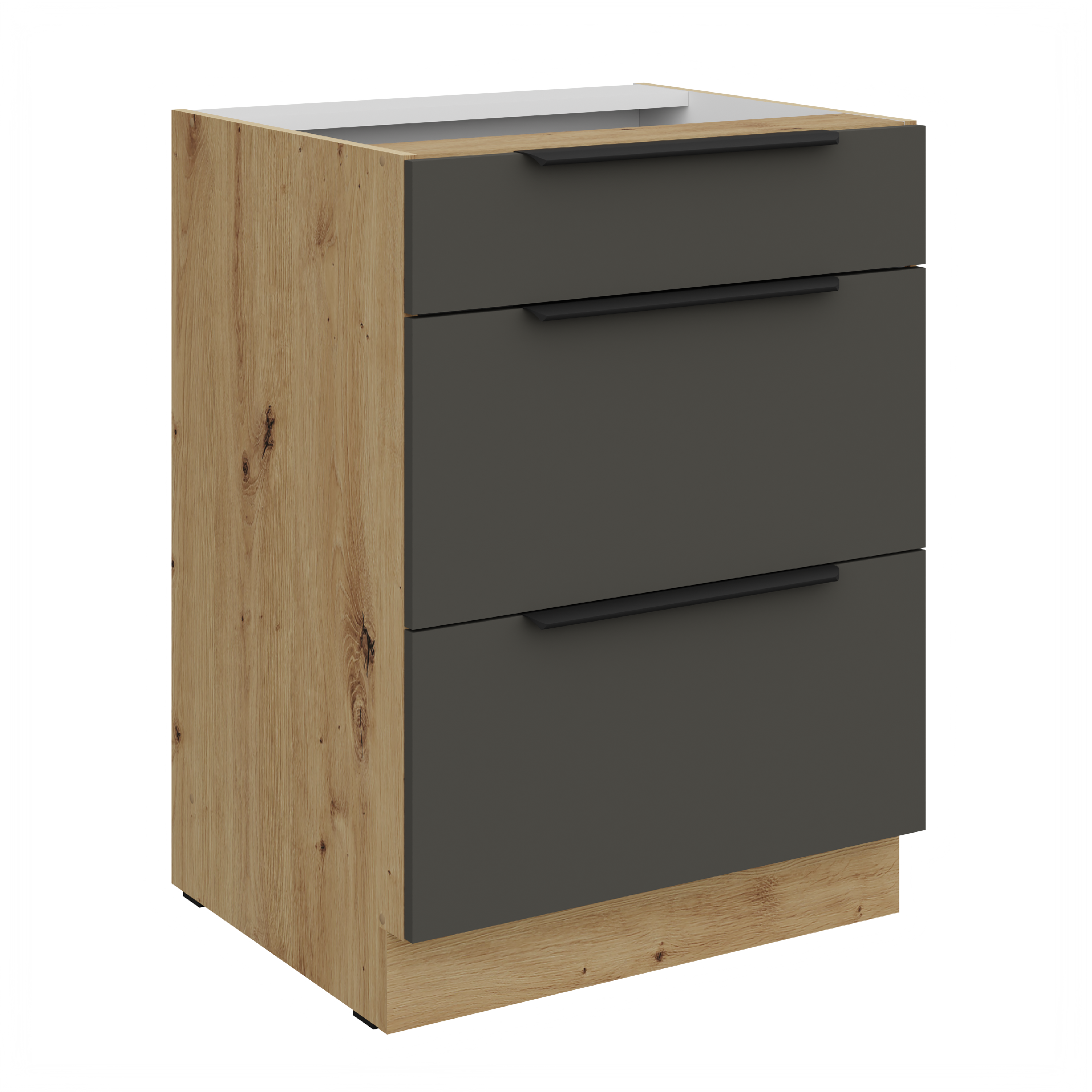 Spodní skříňka Aria 60 D 3S BB - Premium Box Barva korpusu: Dub artisan