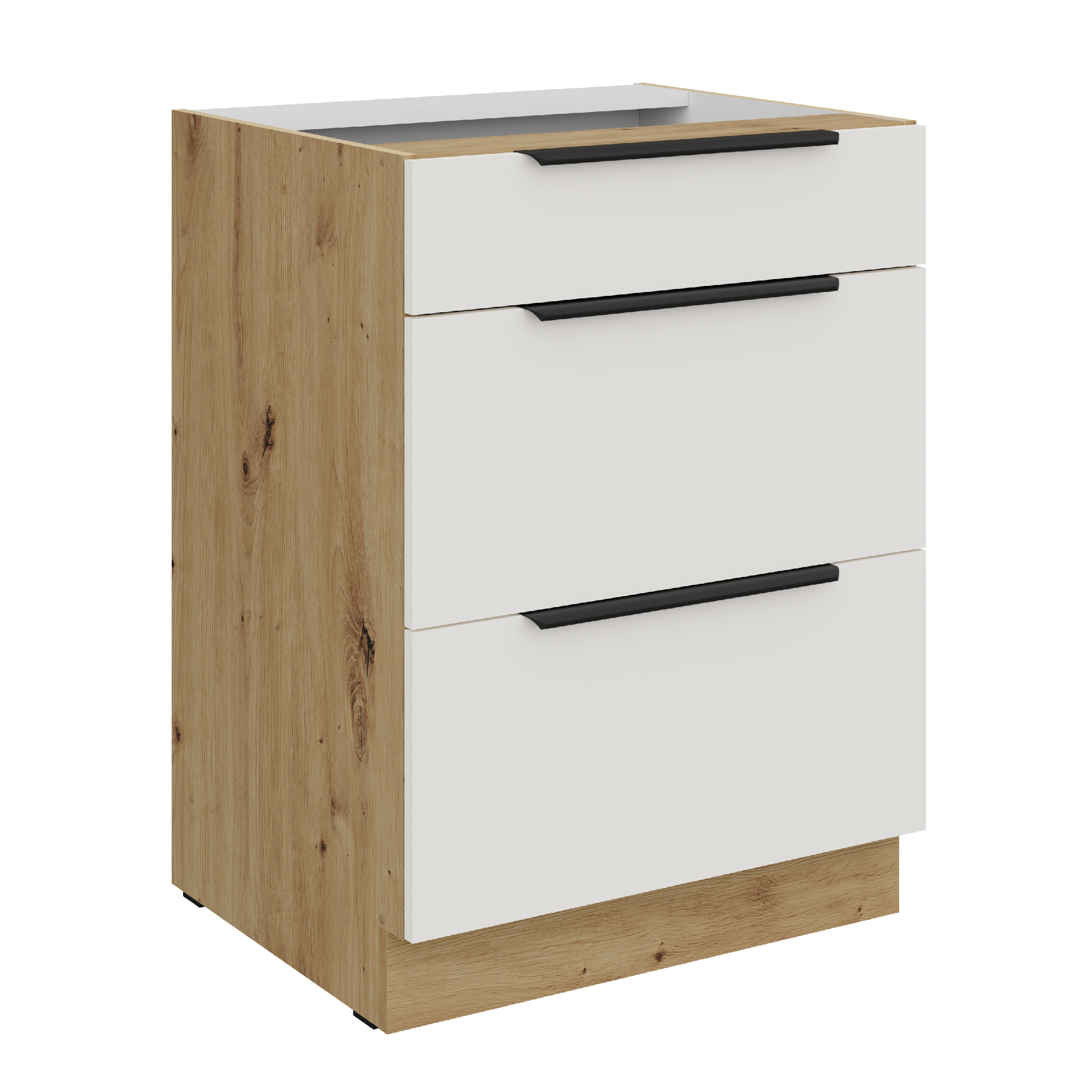 Spodní skříňka Aria 60 D 3S BB - Premium Box Barva korpusu: Dub artisan