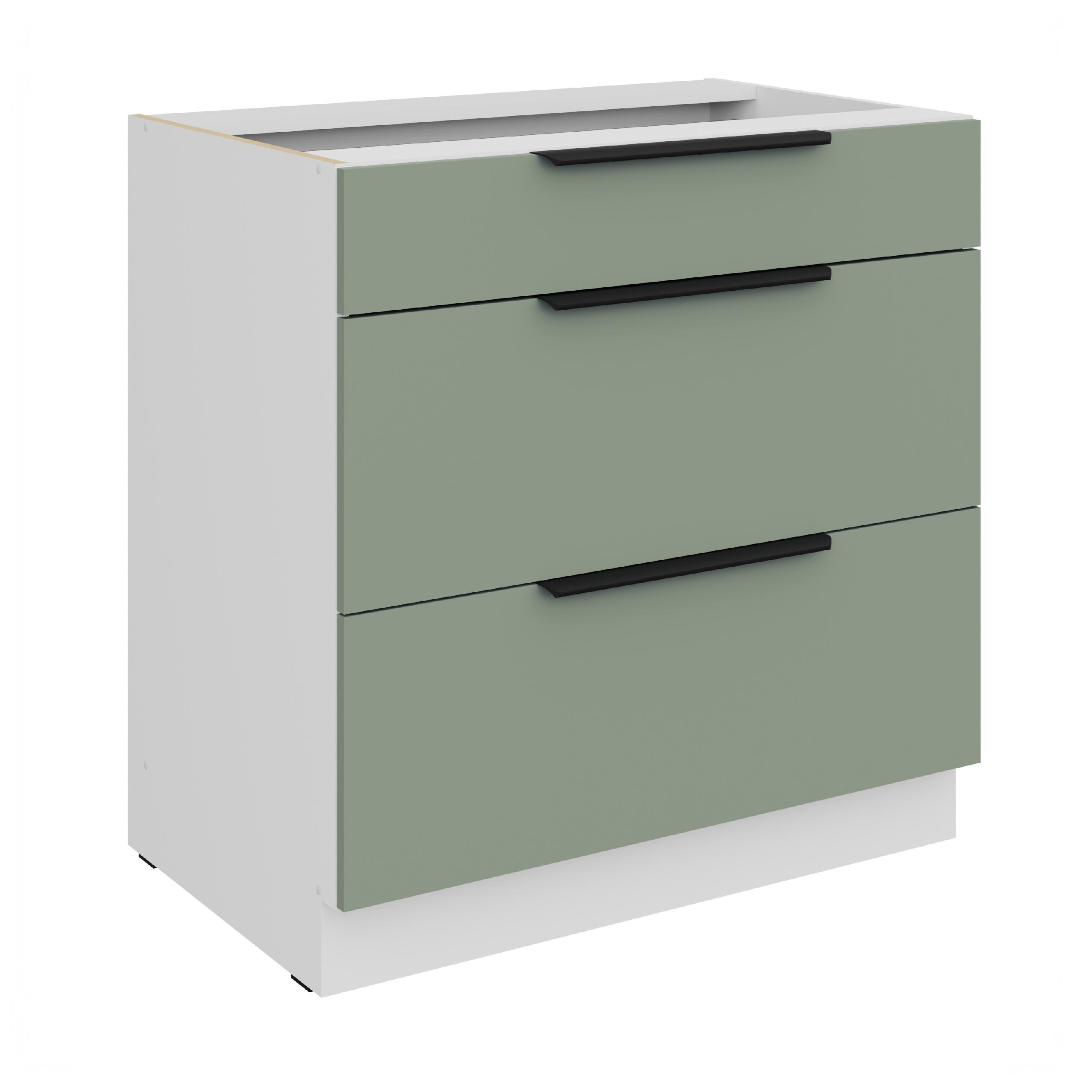 Spodní skříňka Aria 80 D 3S BB - Premium Box Barva korpusu: Bílá