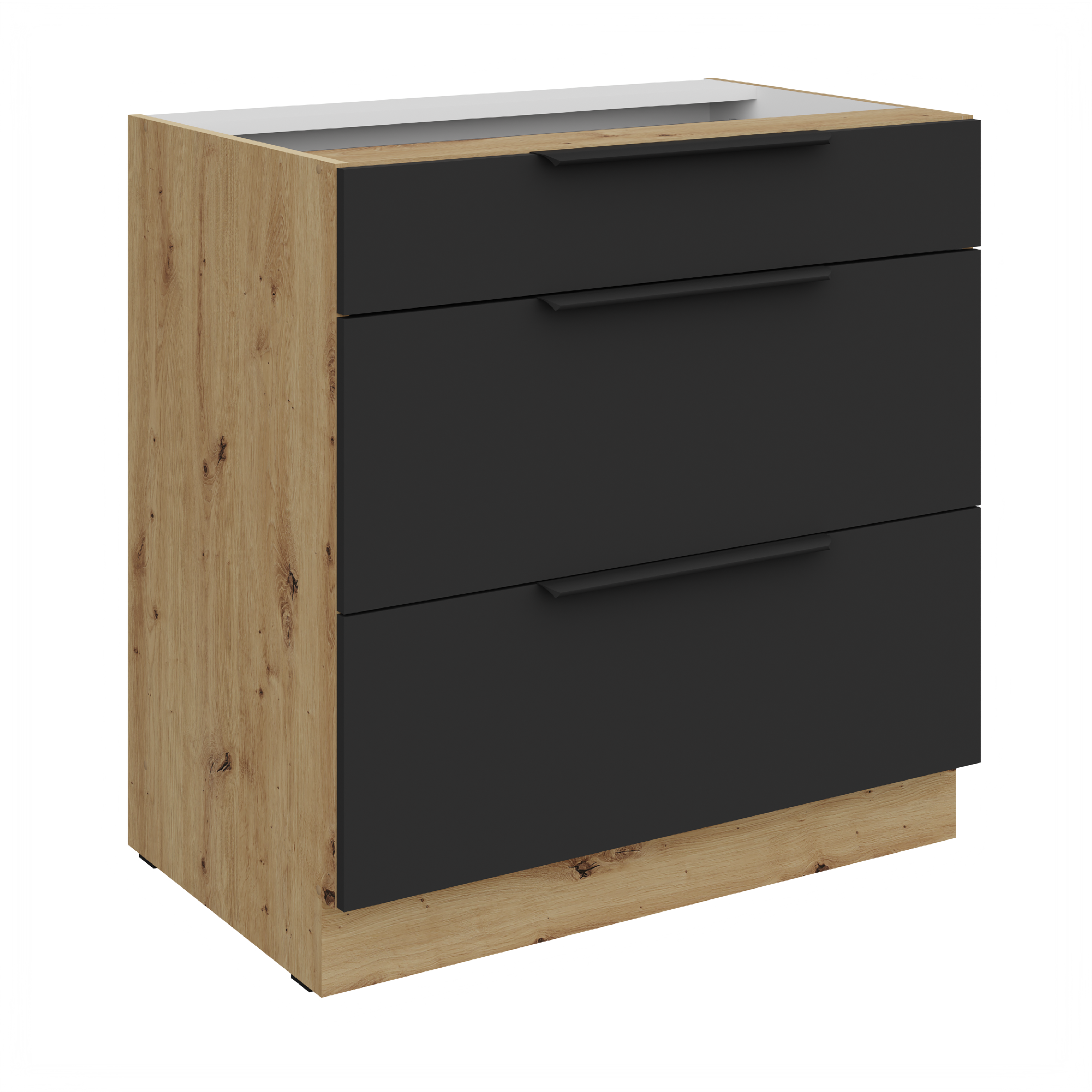 Spodní skříňka Aria 80 D 3S BB - Premium Box Barva korpusu: Dub artisan