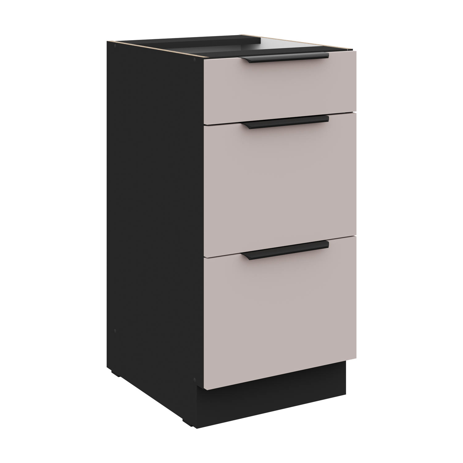 Spodní skříňka Arona 40 D 3S BB - Premium Box Barva korpusu: Černá