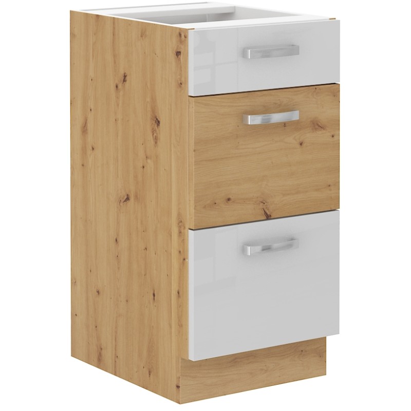 Spodní skříňka Artisan 40 D 3S BB - Premium Box Barva korpusu: Dub artisan