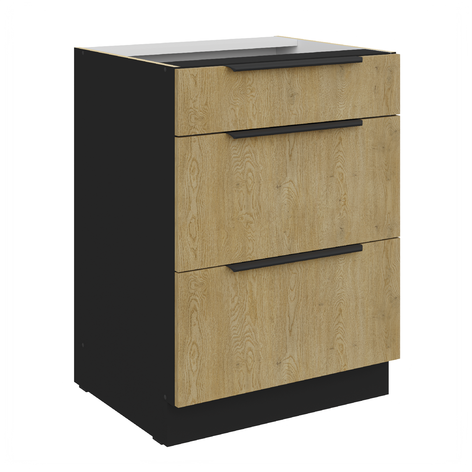 Spodní skříňka Cremona 60 D 3S BB - Premium Box Barva korpusu: Černá