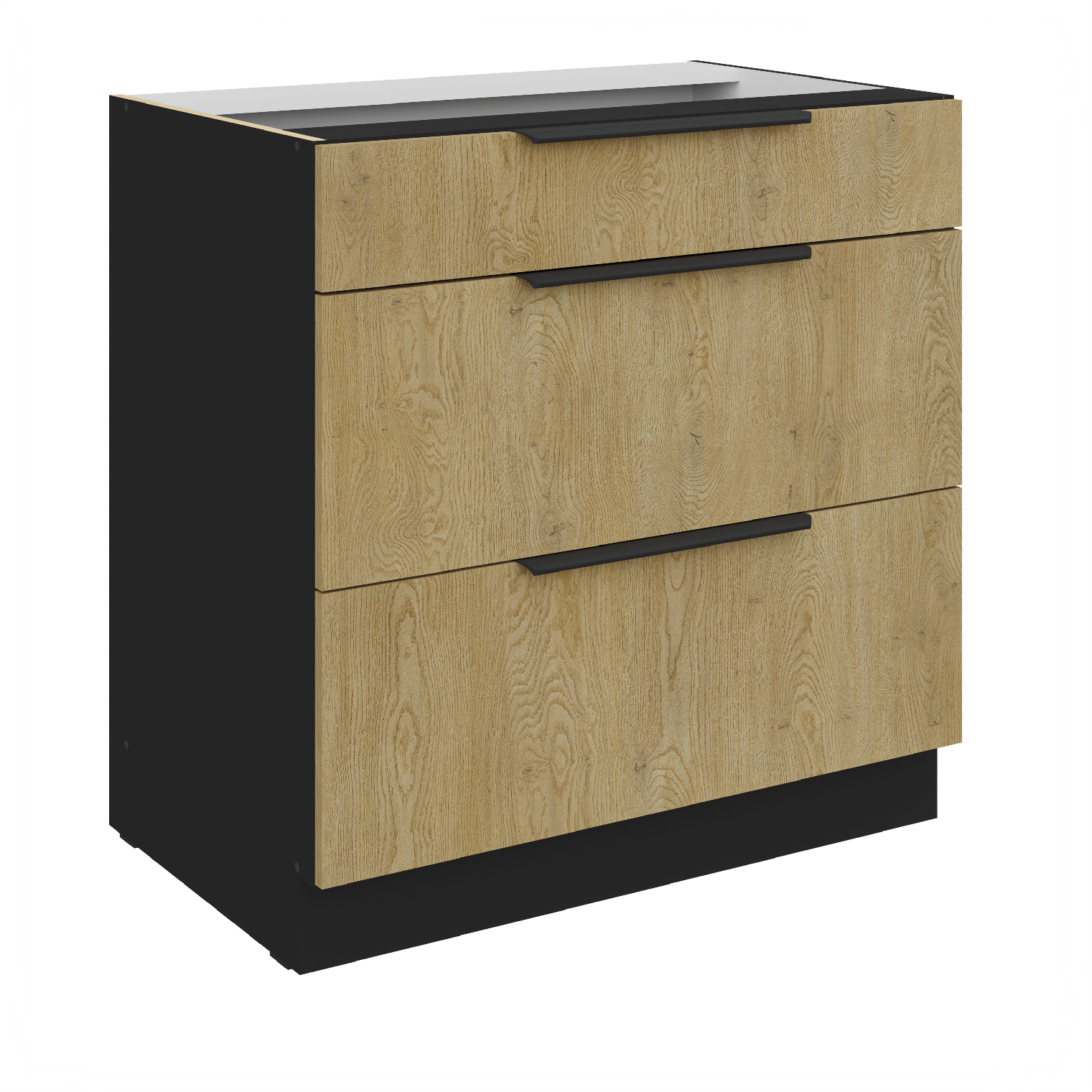 Spodní skříňka Cremona 80 D 3S BB - Premium Box Barva korpusu: Černá