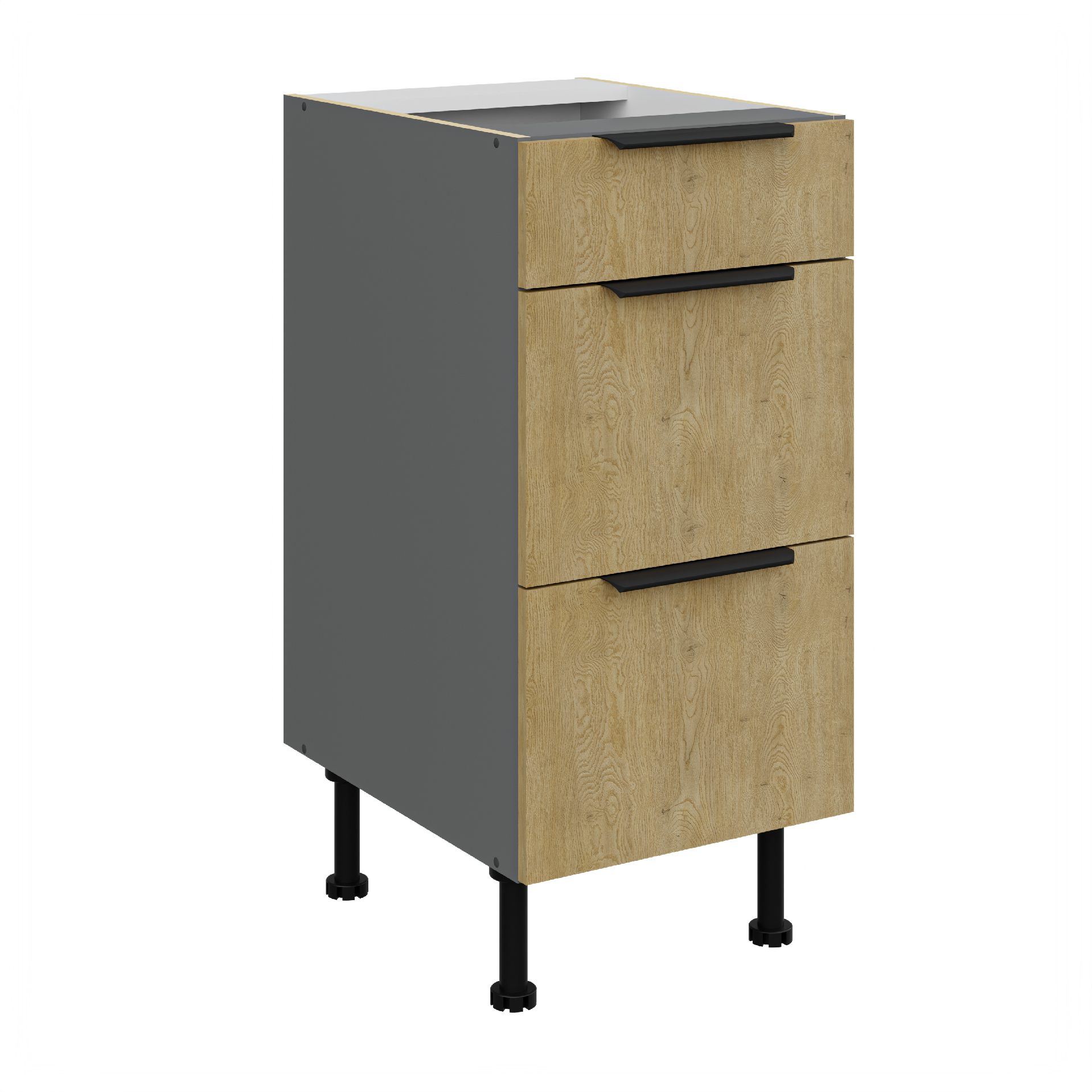 Spodní skříňka Cremona ANT 40 D 3S BB - Premium Box Barva korpusu: Antracit