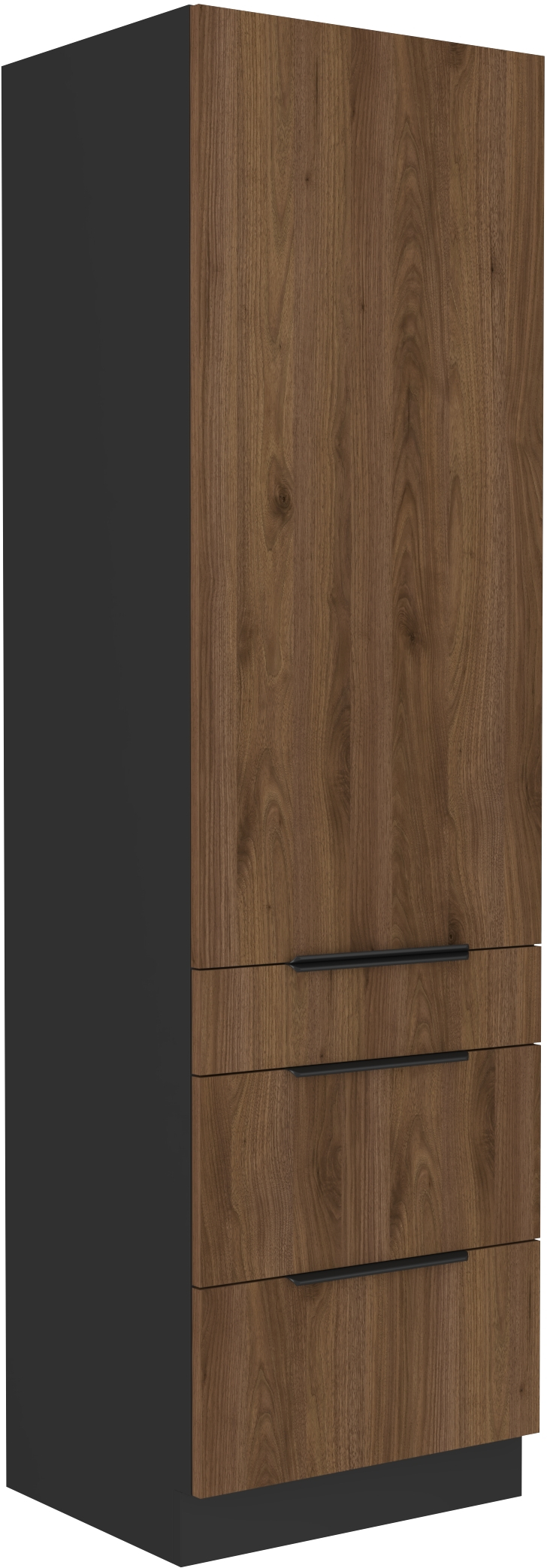 Vysoká potravinová skříňka Monza 60 DKS-210 3S1F - Premium Box Barva korpusu: Černá