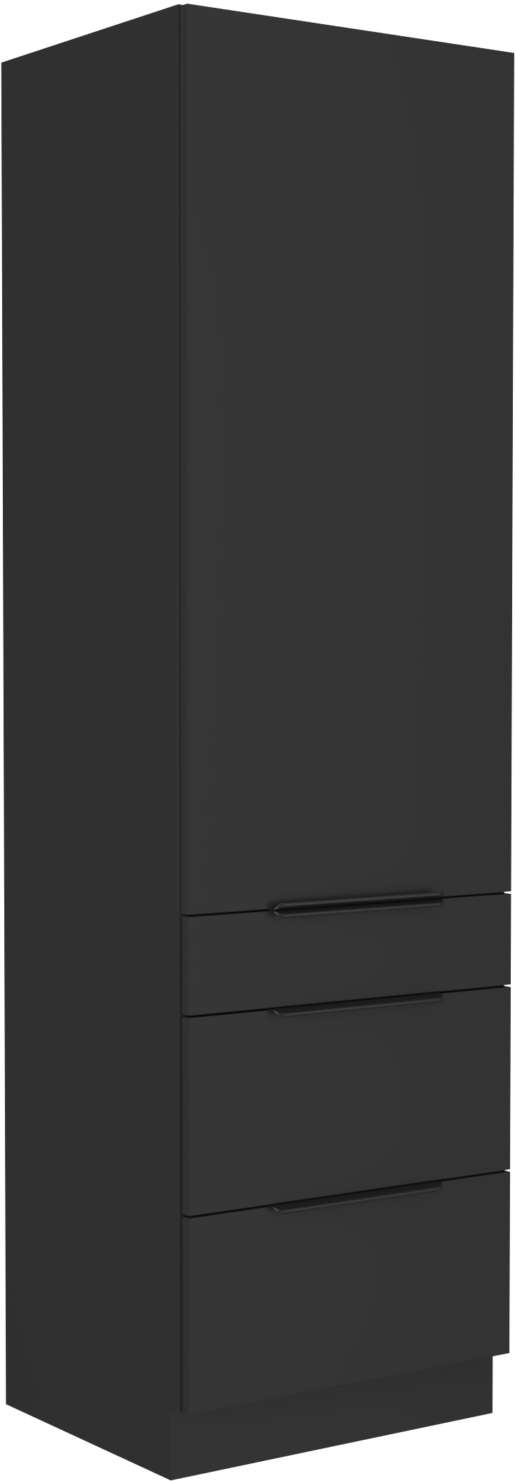 Vysoká potravinová skříňka Siena 60 DKS-210 3S 1F - Premium Box Barva korpusu: Černá