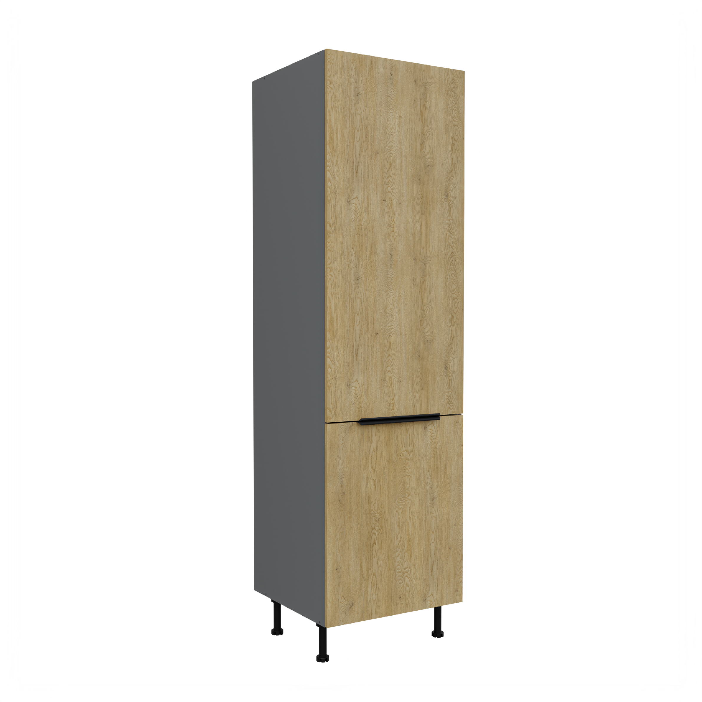 Vysoká skříňka pro vestavnou lednici Cremona ANT 60 LO-210 2F Barva korpusu: Antracit