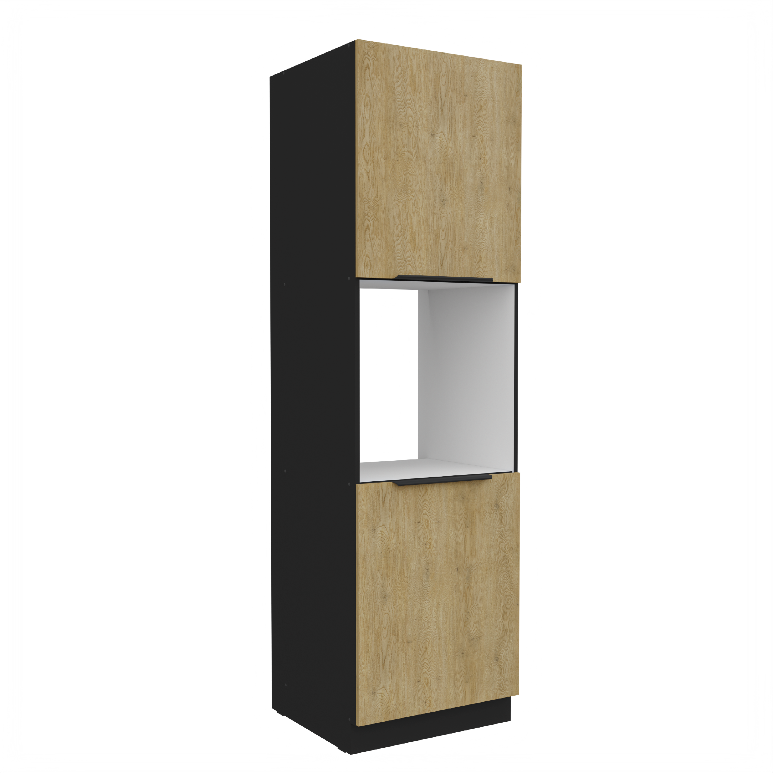 Vysoká skříňka pro vestavnou troubu Cremona 60 DP-210 2F Barva korpusu: Černá