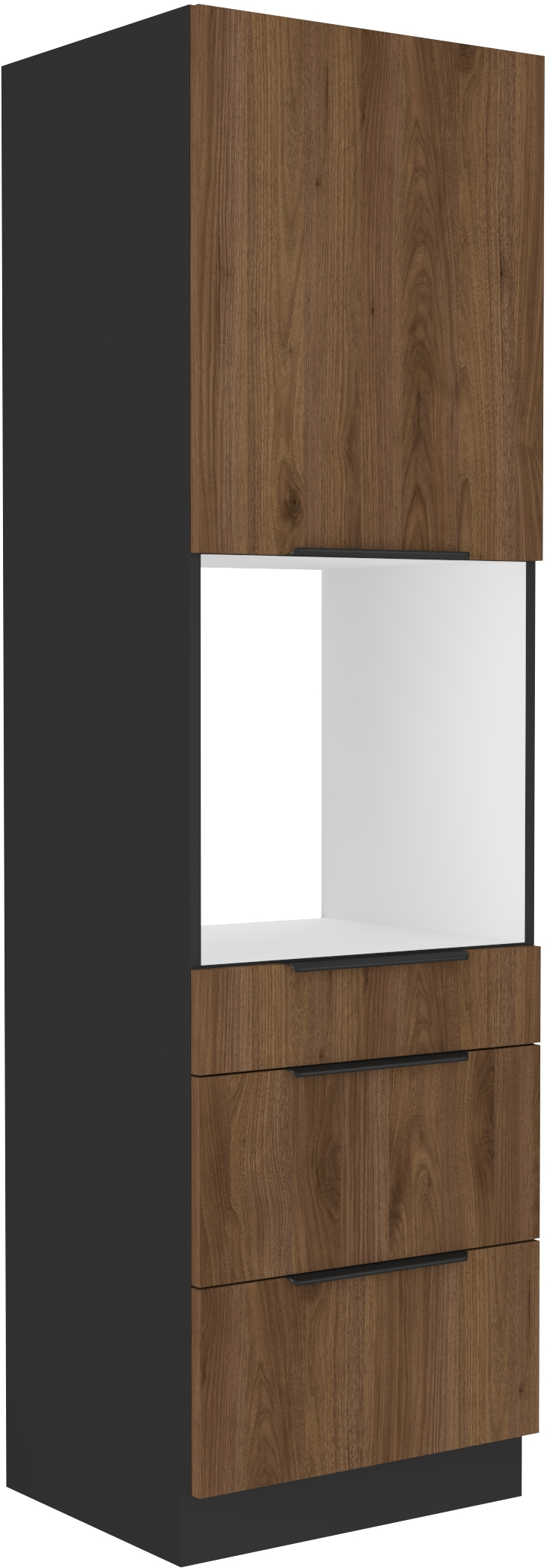 Vysoká skříňka pro vestavnou troubu Monza 60 DPS-210 3S1F - Premium Box Barva korpusu: Černá