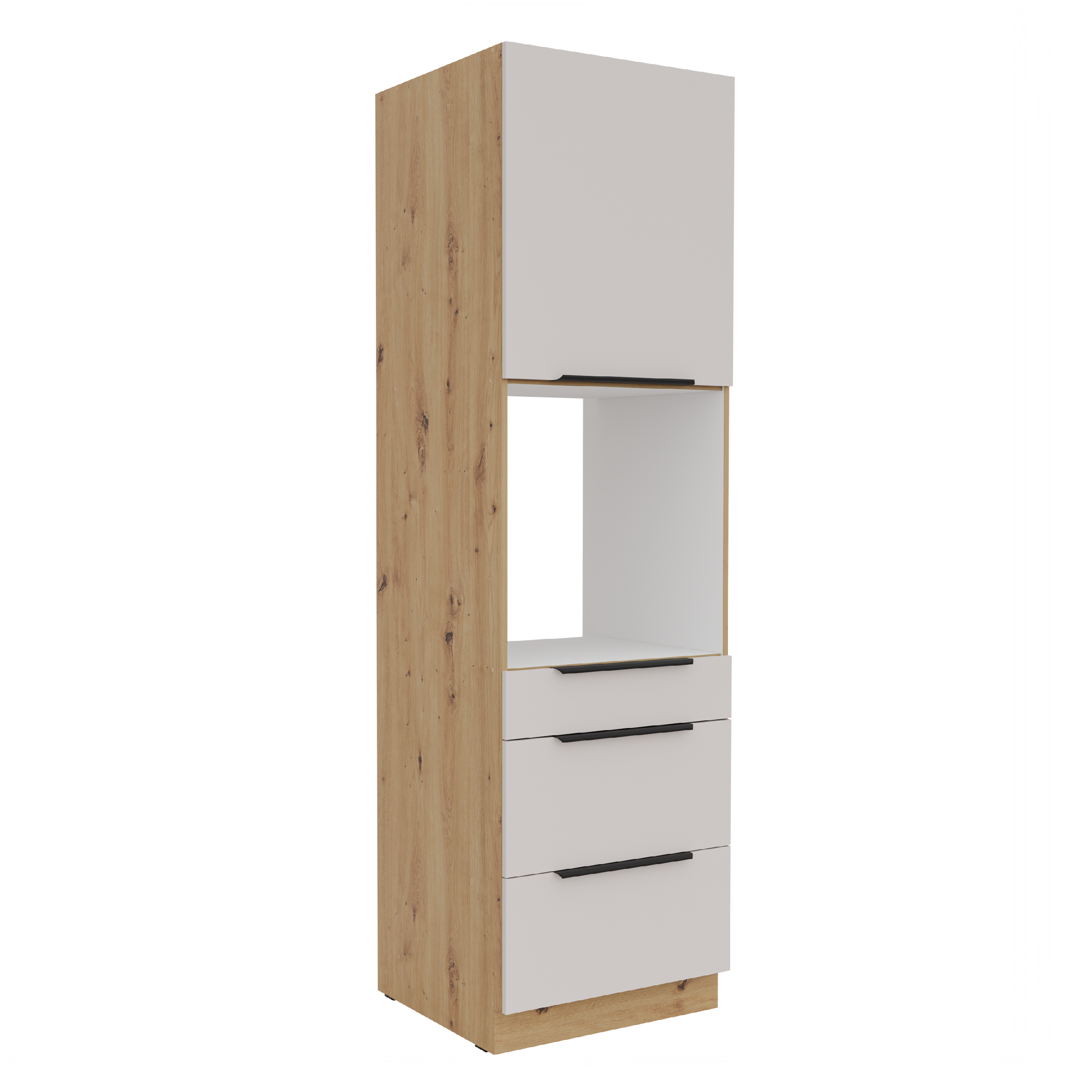 Vysoká skříňka pro vestavnou troubu Solea 60 DPS-210 3S 1F - Premium Box Barva korpusu: Dub artisan