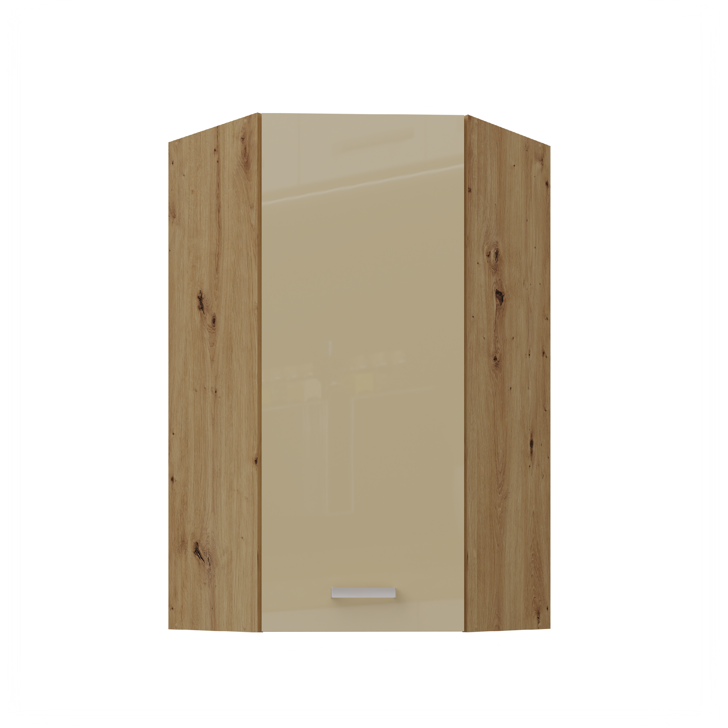 Horní rohová skříňka Artisan 60x60 GN-108 1F (45°) Barva korpusu: Dub artisan