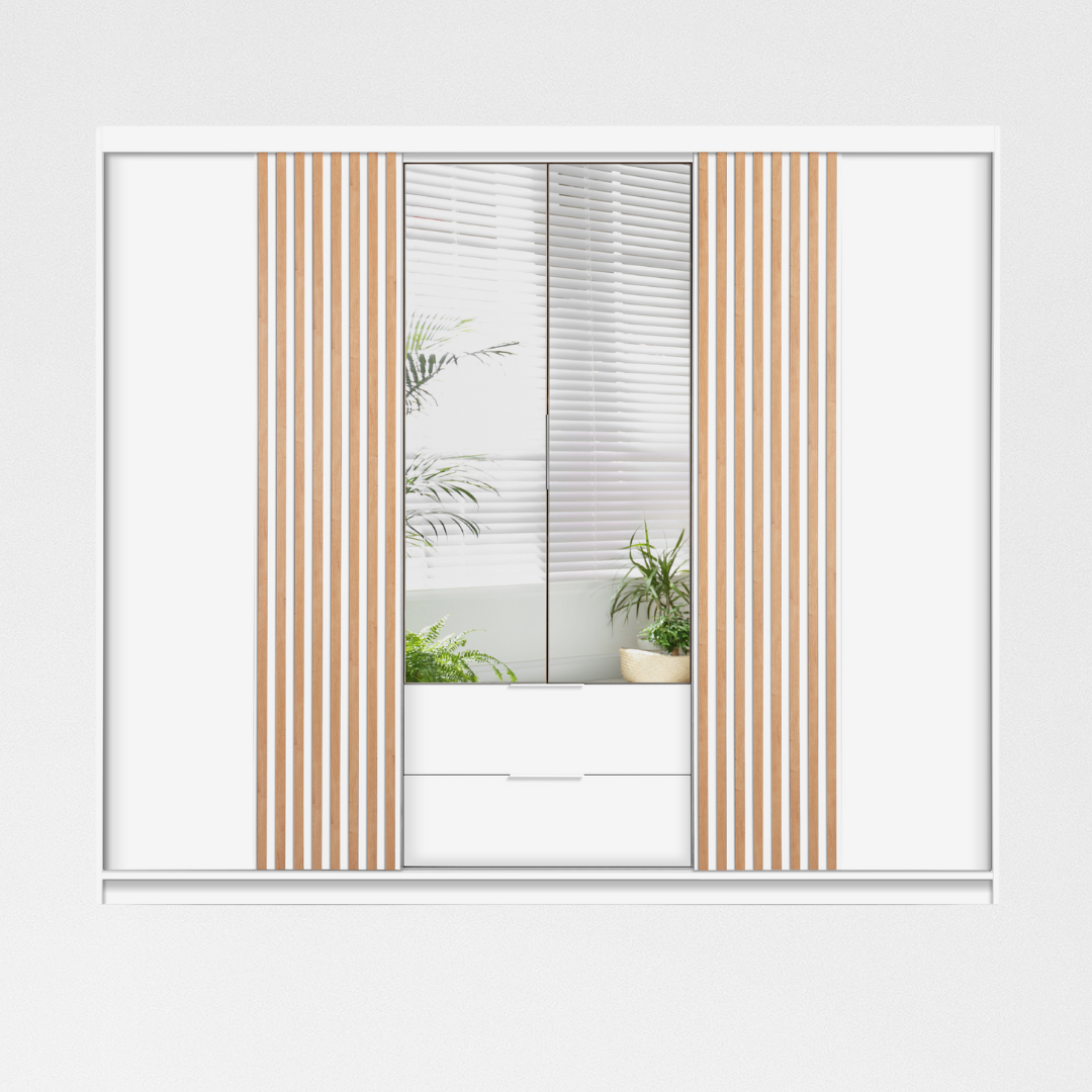 Šatní skříň Majorka Barva korpusu: Bílá