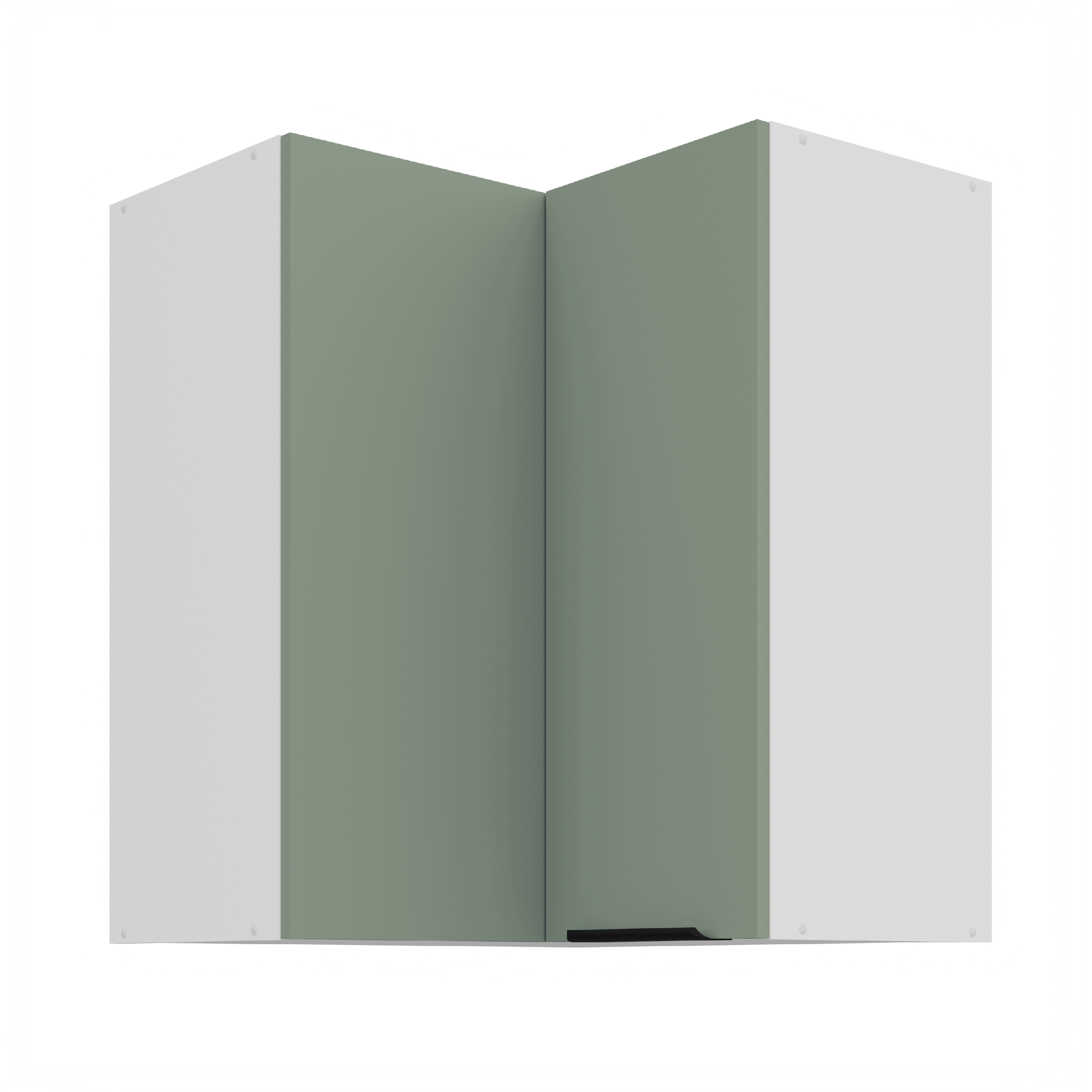 Horní rohová skříňka Aria 60x60 GN-72 2F (90°) Barva korpusu: Bílá