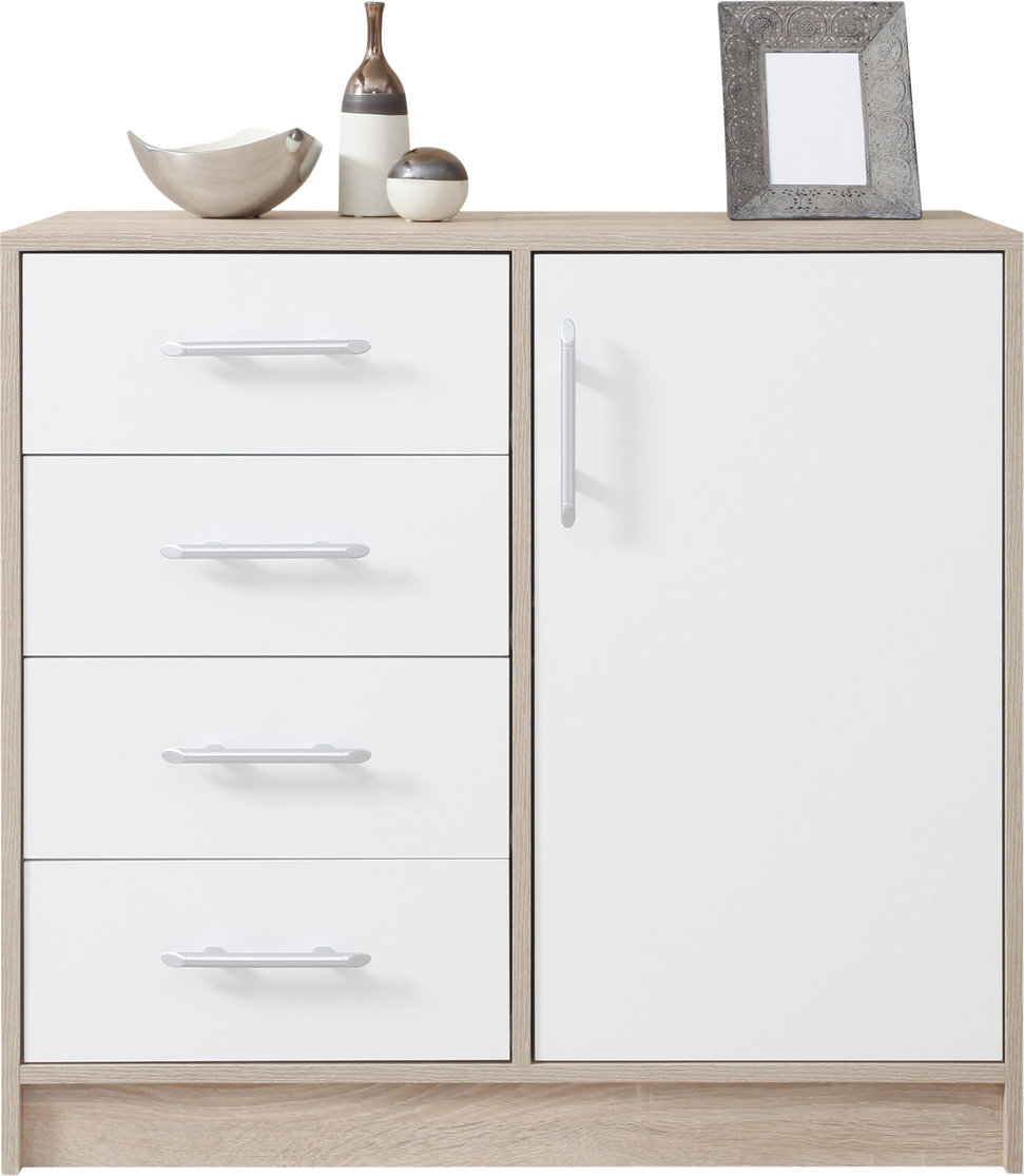 Komoda Smart SRK2 Barva korpusu + barva dveří: Dub sonoma + Bílá