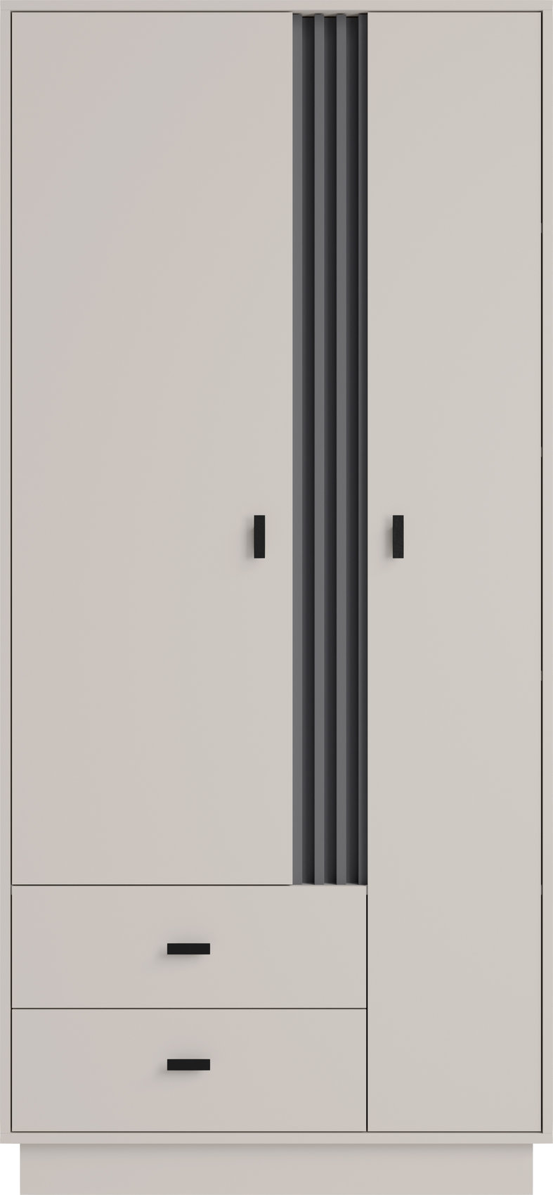 Šatní skříň AllMo AL1 Barva korpusu + barva dveří: Kašmír + Antracit