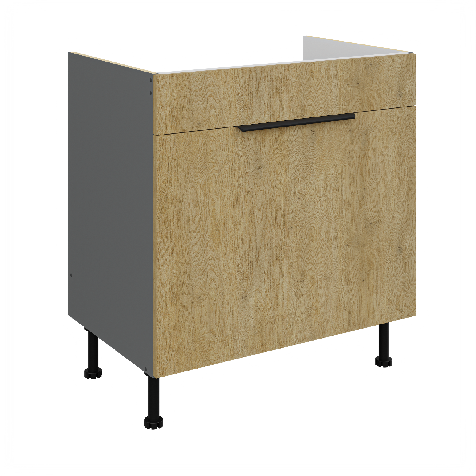 Spodní skříňka pod dřez Cremona ANT 80 ZL 1S BB - Premium Box Barva korpusu: Antracit