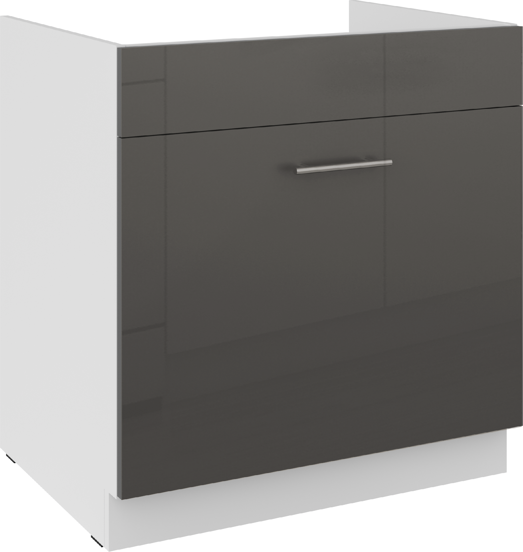 Spodní skříňka pod dřez Lara 80 ZL 1S BB - Premium Box Barva korpusu: Bílá