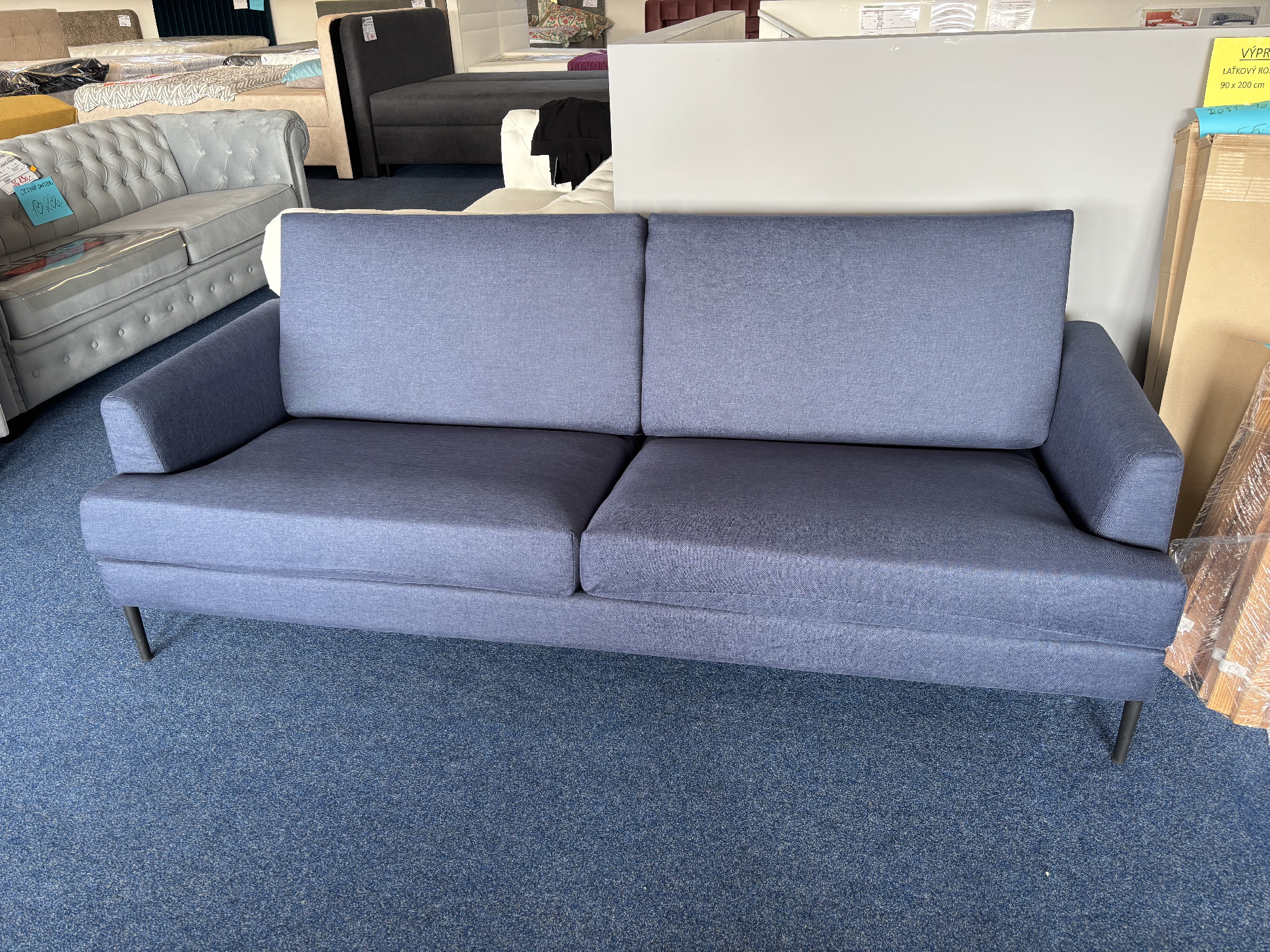 Pohovka ASB-019 Blue - modrá látka