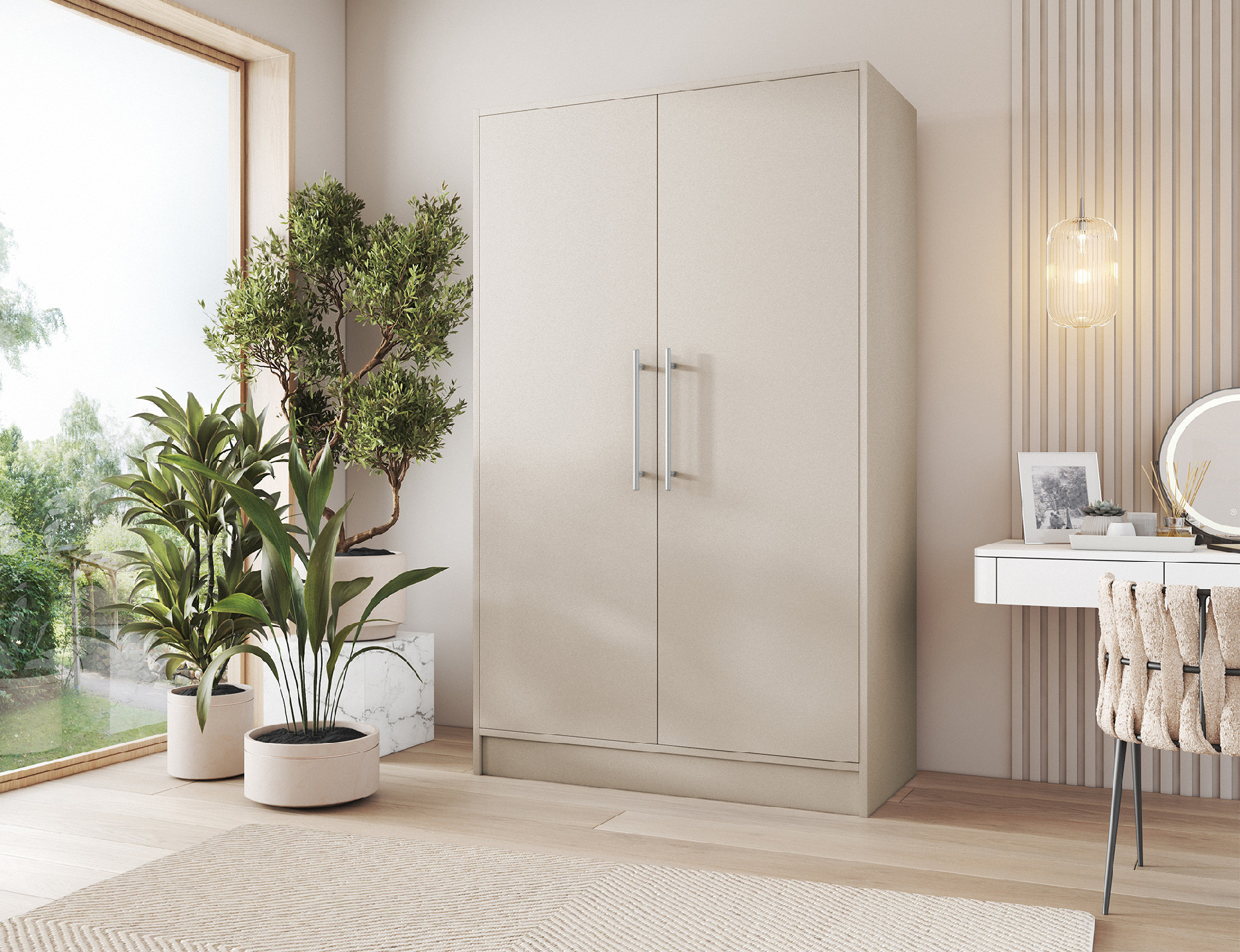 Šatní skříň Alarica Barva korpusu: Kašmír